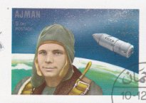 Stamp, Yuri Gagarin (1934-1968), Soviet air force officer and cosmo, Ajman,  , Astronauts, Space Traveling, Spacecrafts