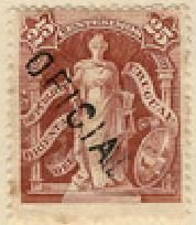Justitia overprinted