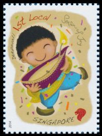 Stamp, Deepavali, Singapore,  , Festivals