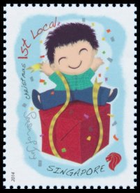Stamp, Christmas, Singapore,  , Festivals