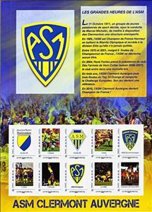 Souvenir Sheet, ASM Clermont Auvergne, France,  