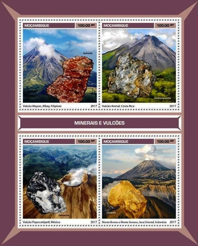 Minerals and volcanos