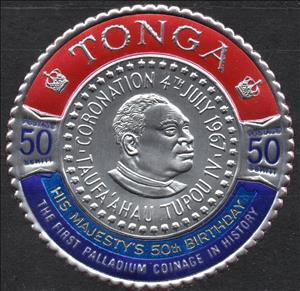 Stamp, King, Tonga,  