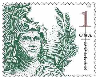 Stamp, Detail of "Freedom" from the US Capitol, United States of America,  , Statues