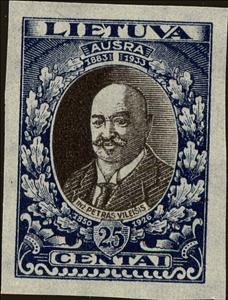 Stamp, Petras Vileisis (1851-1926) - engineer, author of the popula, Lithuania,  