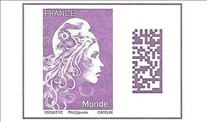 Stamp, Marianne L'Engagée, France,  , Women
