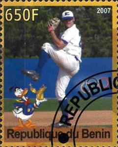 Stamp, Olympic Games - Pekin 2008, Cinderellas,  , Baseball, Cartoons, Disney, Olympic Games, Sports