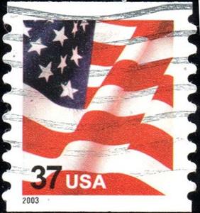Stamp, Flag (Dated 2003), United States of America,  