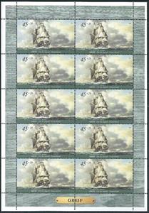 Mini Sheet, Brigantine "Greif", Germany, Federal Republic,  , Sailing Ships, Ships