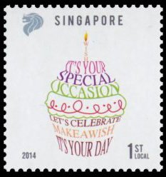 Stamp, Cupcake, Singapore,  , Greetings