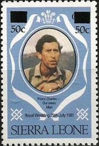 Stamp, Surcharged, Sierra Leone,  , Royalty