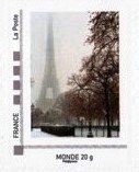 Stamp, The Eiffel Tower, France,  