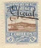 Stamp, Harbour of Montevideo overprinted, Uruguay,  , Landscapes, Mountains, Ports, Ships