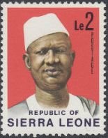 Stamp, President Siaka Stevens, Sierra Leone,  , Heads of State