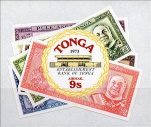 Stamp, Banknotes, Tonga,  
