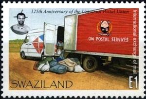 Stamp, Int. exchange of mail, Swaziland,  , U.P.U.