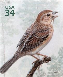 Stamp, Bachman's Sparrow (Aimophila aestivalis), United States of America,  , Birds, Animals (Fauna)