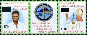 Beatification of Peter To Rot - se-tenant pair - both stamp…