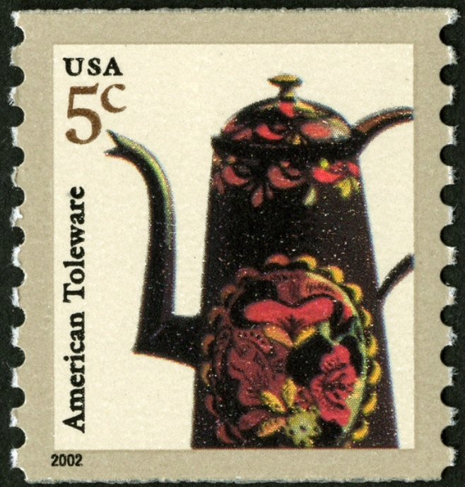 Toleware Coffeepot