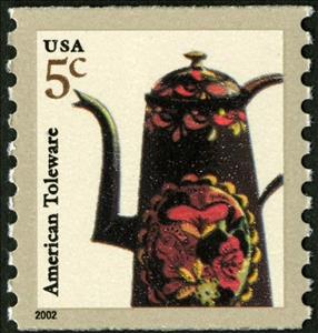 Stamp, Toleware Coffeepot, United States of America,  , Utilities, Coffee