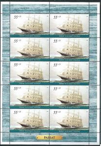 Mini Sheet, Four -masted barque"Passat", Germany, Federal Republic,  , Sailing Ships, Ships