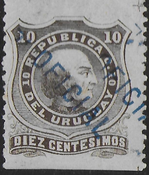 Gen. José Artigas overprinted