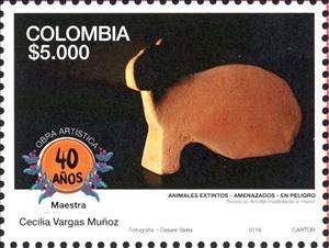 Stamp, Work - Cecilia Vargas, Colombia,  , Art, Glass and Earthenware, Sculptures, Stylized Animals