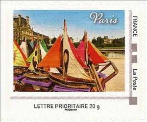 Stamp, Paris - Pituresque right bank, France,  