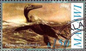 Stamp, Peloneustesphilarchus, Cinderellas,  , Dinosaurs, Prehistorical Animals
