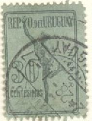 Stamp, Mercury, Uruguay,  , Gods and goddesses