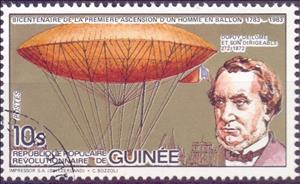 Stamp, Dupuy de Lome, Guinea,  , Aircraft, Transport