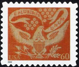 Stamp, Coverlet Eagle, United States of America,  