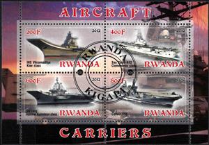 Mini Sheet, Aircraft Carriers, Cinderellas,  , Aircraft