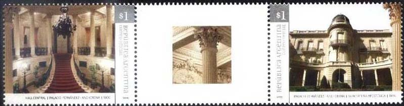 Se-tenant, Fernandez-Anchorena Mansion 1909, Argentina,  , Architecture