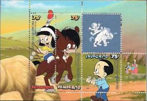 Booklet Pane, Patoruzito, Argentina,  , Cartoons, Comics