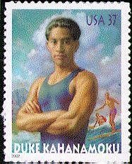 Stamp, Duke Kahanamoku, United States of America,  