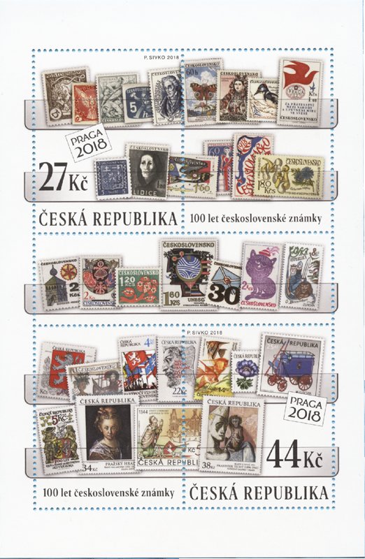 100 years of Czechoslovak postage stamps