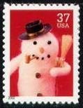 Snowman with pipe