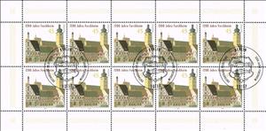 Mini Sheet, City Hall, Germany, Federal Republic,  , Anniversaries and Jubilees, Buildings, City Halls