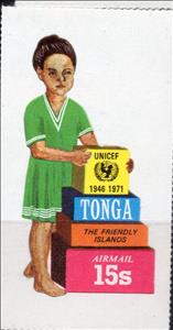 Stamp, Unicef, Tonga,  