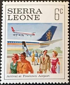 Stamp, Freetown Airport, Sierra Leone,  , Aircraft, Airports, Tourism