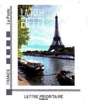 Stamp, The Eiffel Tower, France,  