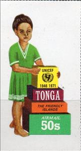 Stamp, Unicef, Tonga,  