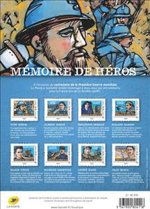 Booklet Pane, Remembering Heroes of the First World War, France,  , First World War