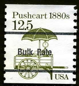 Stamp, Pushcart 1880s, United States of America,  