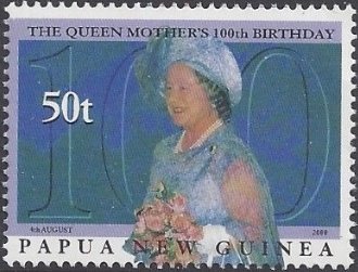 Queen Mother with bouquet of roses
