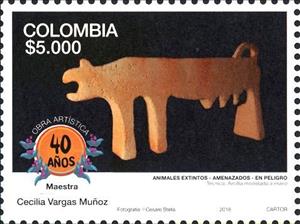 Stamp, Work - Cecilia Vargas, Colombia,  , Art, Glass and Earthenware, Sculptures, Stylized Animals