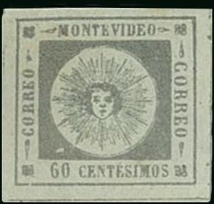 Stamp, Allegory of the sun, Uruguay,  , Sun