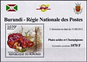 Souvenir Sheet, Gyromitra esulenta, Cinderellas,  , Mushrooms