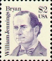 Stamp, William J. Bryan, United States of America,  